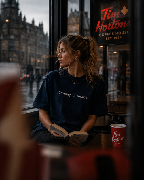 Running on Empty™ ! | Minimal graphic tee